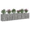 vidaXL Gabion emelt &aacute;gy 2 pcs Ez&uuml;st 300 x 50 x 60 cm Horganyzott ac&eacute;l