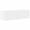 vidaXL TV szekr&eacute;ny garnit&uacute;ra Falra szerelhető 5 pcs Feh&eacute;r Faanyag