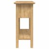vidaXL Konzolasztal fi&oacute;kkal BODO M&eacute;z barna 91 x 34.7 x 74 cm Faanyag