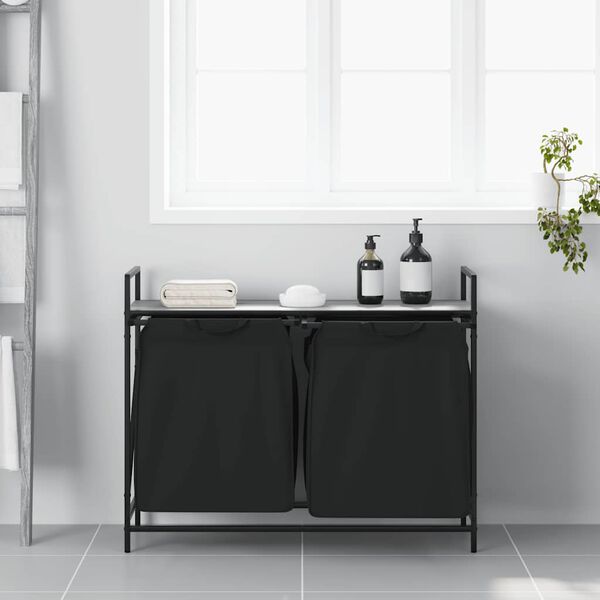 vidaXL sz&uuml;rke sonoma mosodai kos&aacute;r 2 rekeszes polccal