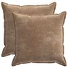 vidaXL P&aacute;rna huzat 2 db HOUTEN Barna 60 x 60 cm Chenille Sz&ouml;vet