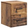 vidaXL Fali &eacute;jjeli szekr&eacute;ny Antik Fa 34,5 x 33 x 40 cm Szerelt Fa