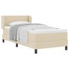 vidaXL Boxrug&oacute;s &aacute;gy fejt&aacute;ml&aacute;val Kr&eacute;m 90 x 200 cm sz&ouml;vet