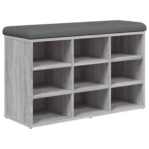 vidaXL sz&uuml;rke sonoma sz&iacute;nű szerelt fa cipőt&aacute;rol&oacute; pad 82 x 32 x 50 cm