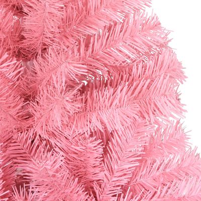vidaXL rózsaszín PVC műkarácsonyfa állvánnyal 120 cm