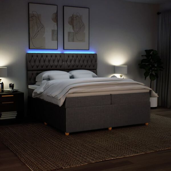 vidaXL t&oacute;psz&iacute;nű sz&ouml;vet rug&oacute;s &aacute;gy matraccal 200 x 200 cm