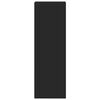 vidaXL fekete szerelt fa magasszekrény 30 x 41 x 124 cm