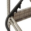 vidaXL világosszürke polyrattan napozóágy párnával 63x200x81 cm