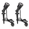 Luxform Dominica 2 db fekete LED-es kerti reflektor LUX9522D.01
