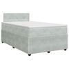 vidaXL Boxspring &aacute;gy matraccal Vil&aacute;gossz&uuml;rke 120 x 190 cm B&aacute;rsony