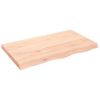 vidaXL kezeletlen t&ouml;m&ouml;r fa f&uuml;rdőszobai pult 100x60x(2-6) cm