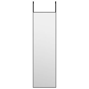vidaXL fekete &uuml;veg &eacute;s alum&iacute;nium ajt&oacute;t&uuml;k&ouml;r 30x100 cm