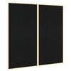 vidaXL Hirdetőt&aacute;bla Fekete 100 x 100 x 1,4 cm T&ouml;m&ouml;r fenyőfa