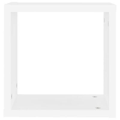 vidaXL 6 db fehér fali kockapolc 30 x 15 x 30 cm