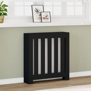 vidaXL fekete szerelt fa radi&aacute;torburkolat 78 x 20 x 82 cm