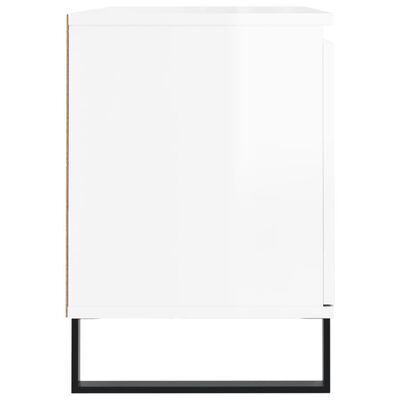 vidaXL fehér magasfényű szerelt fa TV-szekrény 104x35x50 cm