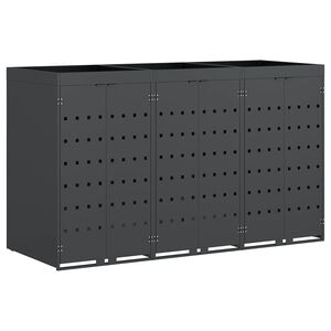 vidaXL Gurul&oacute;s kuka t&aacute;rol&oacute; 3 kuk&aacute;hoz Antracit 204 x 77,5 x 121,5 cm