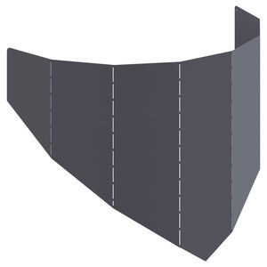 vidaXL Fűszeg&eacute;lyez&eacute;s 100 x 45 cm Ac&eacute;l Antracitsz&uuml;rke