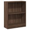 vidaXL barna t&ouml;lgysz&iacute;nű szerelt fa k&ouml;nyvespolc 60 x 24 x 76 cm