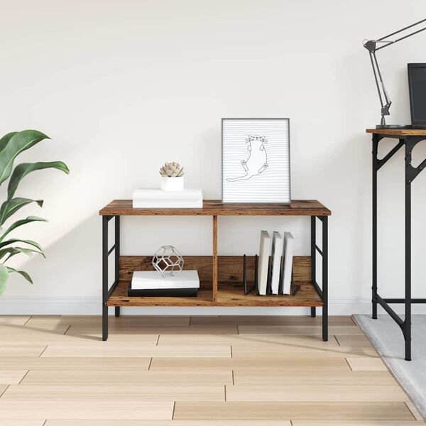 vidaXL K&ouml;nyvespolc &Ouml;reg fa 82 x 32 x 47 cm Faanyag