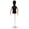 vidaXL &Aacute;ll&iacute;that&oacute; 120-157 cm Man&ouml;ken Alappal Egynemű PP Fekete