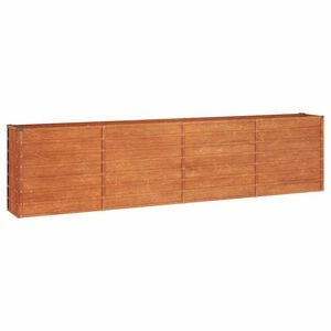vidaXL rozsda sz&iacute;nű corten ac&eacute;l kerti magas&aacute;gy&aacute;s 320 x 40 x 77 cm