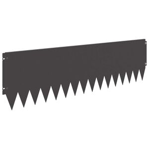 vidaXL Fűszeg&eacute;lyez&eacute;s 10 pcs 103 x 30 cm Ac&eacute;l Fekete