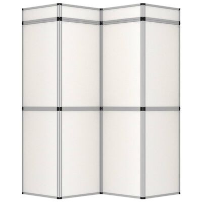vidaxl fehér 12 paneles összecsukható kiállítófal 242 x 200 cm