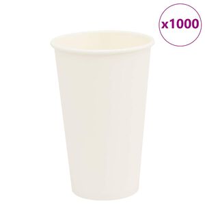 vidaXL 1000 db feh&eacute;r pap&iacute;r k&aacute;v&eacute;scs&eacute;sz&eacute;k 16oz 400ml