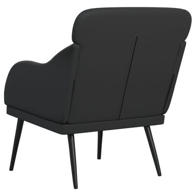 vidaXL fekete műbőr fotel 63 x 76 x 80 cm