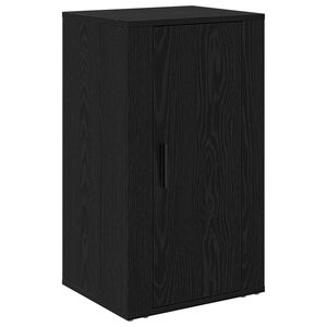 vidaXL Sz&eacute;f Fekete t&ouml;lgy 40 x 33 x 70 cm Szerelt Fa