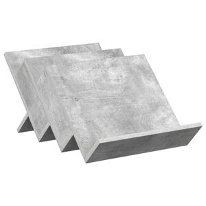 vidaXL Magazin &aacute;llv&aacute;ny Beton Sz&uuml;rke 53 x 40 x 28,5 cm Szerelt Fa