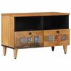 vidaXL TV szekr&eacute;ny Term&eacute;szetes 70 x 33 x 46 cm T&ouml;m&ouml;r Mang&oacute;f&aacute;t