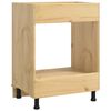 vidaXL Cabinet t&aacute;rol&oacute;val SKI M&eacute;zes Barna 60 x 46 x 81 cm T&ouml;m&ouml;r fenyőfa