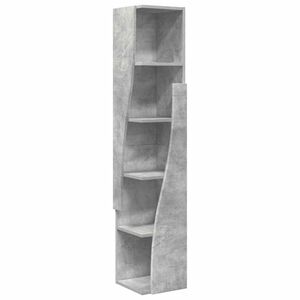 vidaXL Sarokszekr&eacute;ny Beton Sz&uuml;rke 27,5x27x140cm Faanyag