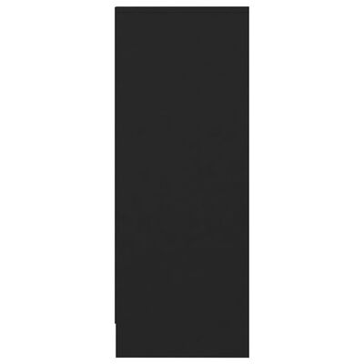 vidaXL fekete forgácslap cipősszekrény 31,5 x 35 x 90 cm
