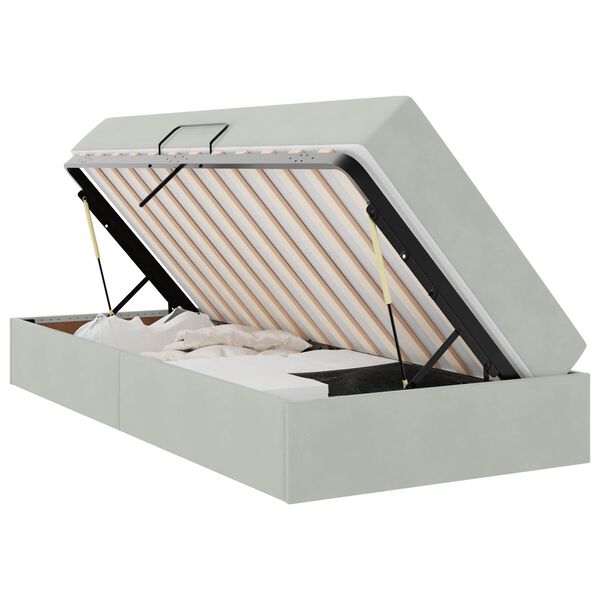 vidaXL &Aacute;gy t&aacute;rol&oacute;val &eacute;s matraccal Vil&aacute;gossz&uuml;rke 100 x 200 cm B&aacute;rsony