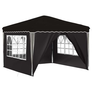 vidaXL Parti s&aacute;tor 288 x 288 x 245 cm Fekete Oxford Sz&ouml;vet