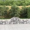 vidaXL 11 db &iacute;ves horganyzott vas gabion kos&aacute;r 200x50x40/60 cm
