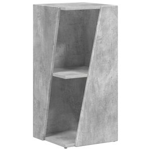 vidaXL Oldals&oacute; polc 33 x 32 x 70,5 cm Szerelt Fa Beton Sz&uuml;rke