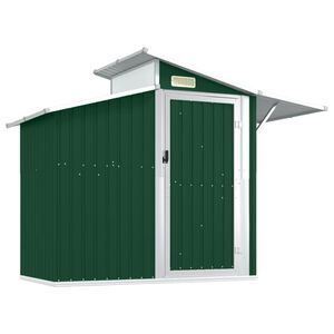 vidaXL z&ouml;ld horganyzott ac&eacute;l kerti f&eacute;szer 270 x 130 x 208,5 cm