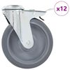 vidaXL 12 db h&aacute;tfuratos &ouml;nbe&aacute;ll&oacute; g&ouml;rgő 125 mm