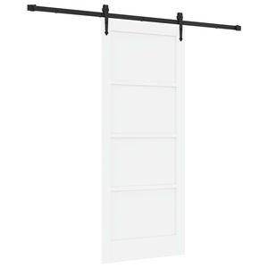 vidaXL Cs&uacute;sz&oacute; ajt&oacute; ORKDAL 83 x 202 cm T&ouml;m&ouml;r Fenyőfa Feh&eacute;r