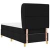 vidaXL Boxspring &aacute;gy matraccal S&ouml;t&eacute;tsz&uuml;rke 90x190 cm Sz&ouml;vet Fekete
