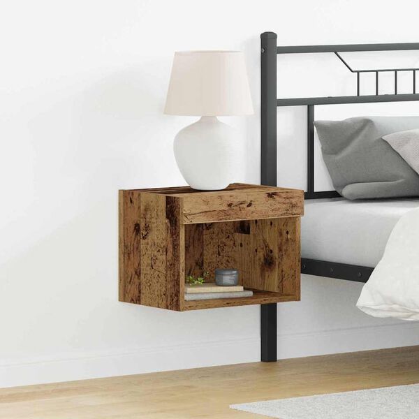 vidaXL TV szekr&eacute;ny garnit&uacute;ra leddel &Ouml;reg fa 40 x 30 x 30 cm Faanyag