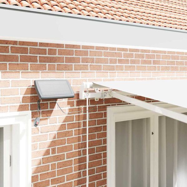 vidaXL Behúzható napellenző Fehér 350 x 250 cm Szövet és Acél