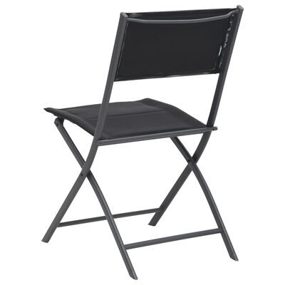 vidaXL 2 db acél és textilén összecsukható kültéri szék