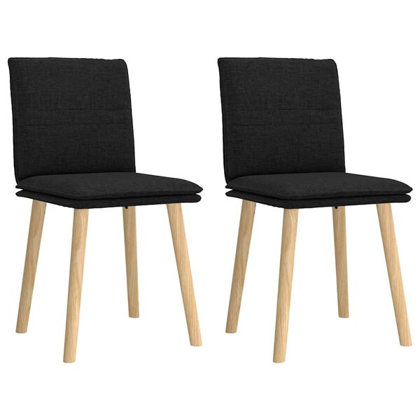 vidaXL 2 db fekete sz&ouml;vet &eacute;tkezősz&eacute;k