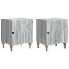 vidaXL &Eacute;jjeliszekr&eacute;ny 2 pcs Sz&uuml;rke Sonoma 43 x 34,5 x 50 cm Szerelt Fa