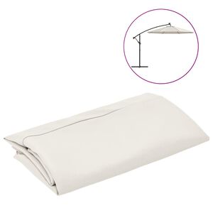 vidaXL Cserev&aacute;szon napernyőh&ouml;z Homokfeh&eacute;r 300 cm
